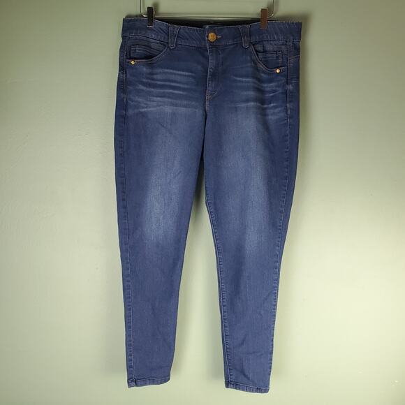 Democracy Womens Mid-rise AB Solution Skinny Jegging Size 16 - Picture 1 of 6